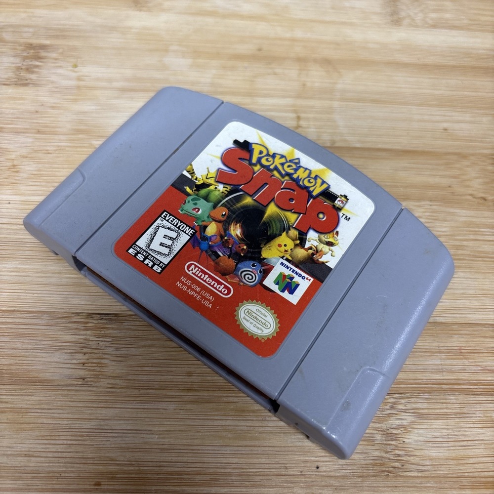 Vintage Original POKEMON SNAP N64 NINTENDO 64 VIDEO GAME Cartr 1996 Authentic
